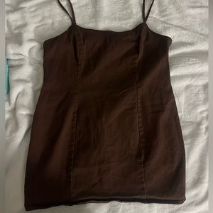 XL brown mini dress